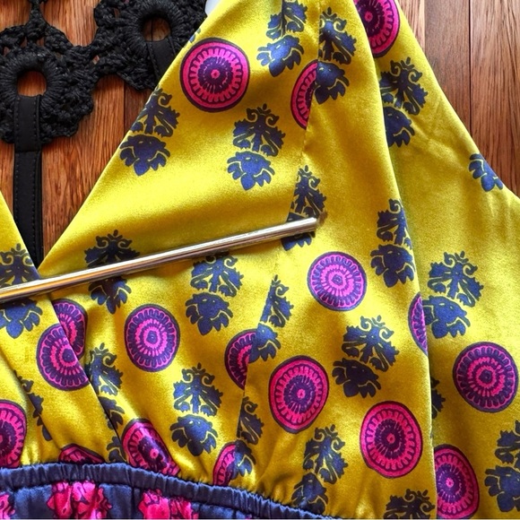 Hale Bob Boho Silk Blend Halter Top – Size L - Picture 9 of 11